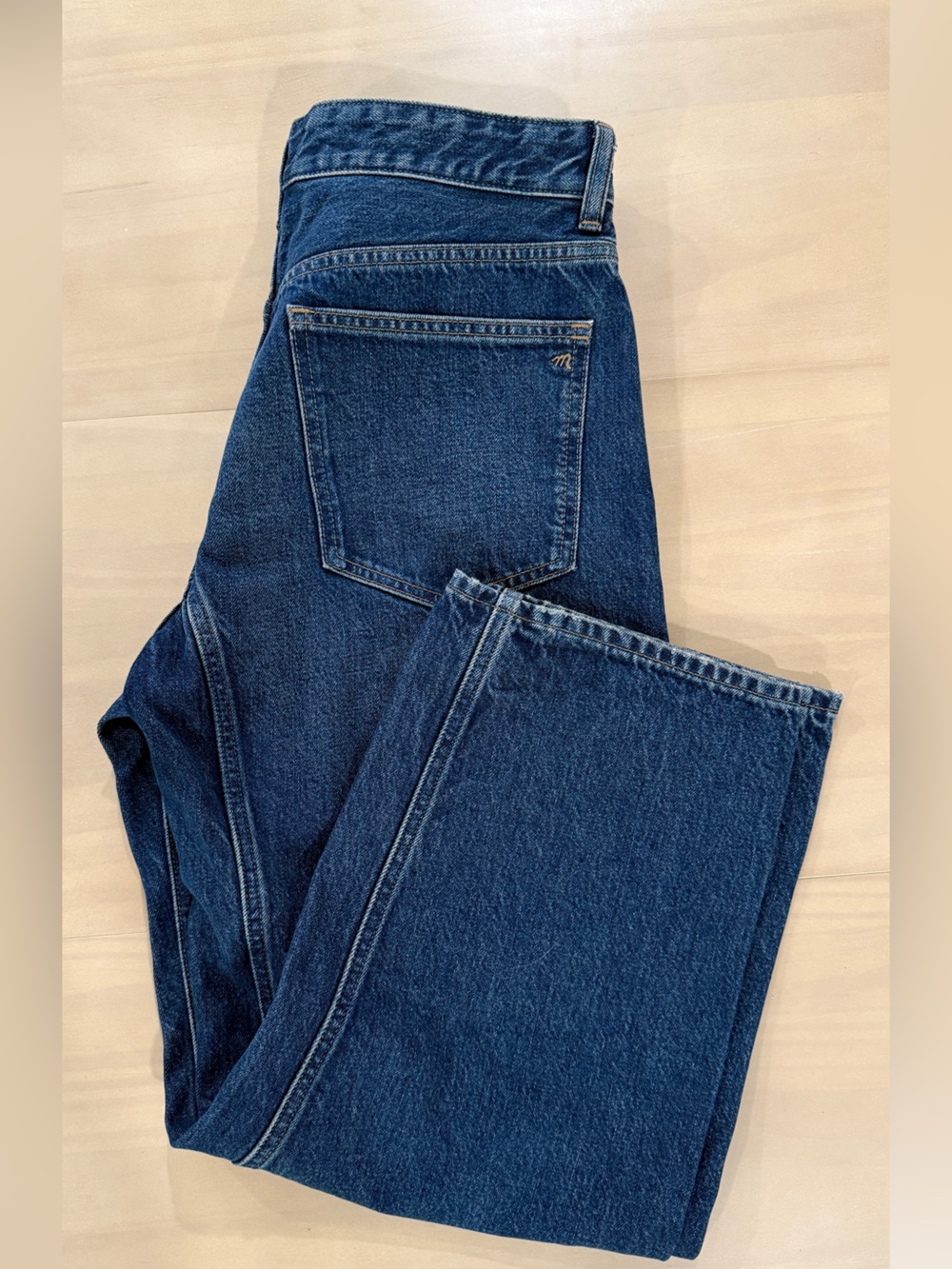 NEW Madewell Darted Barrel Jean Size 28R - Picture 3 of 6